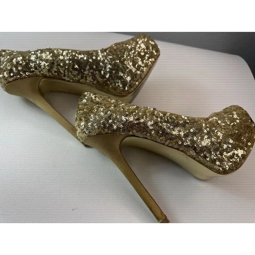Steve Madden Size‎ 7.5 Sequin Platform High Heels